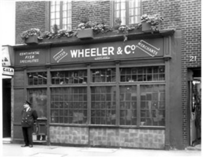 19-21 Old Compton Street 1950's - Wheeler and Co.jpg. Click on the picture to enlarge